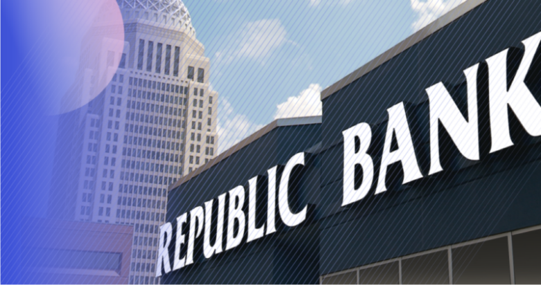 Stylized photograph of Republic Bank's headquarters