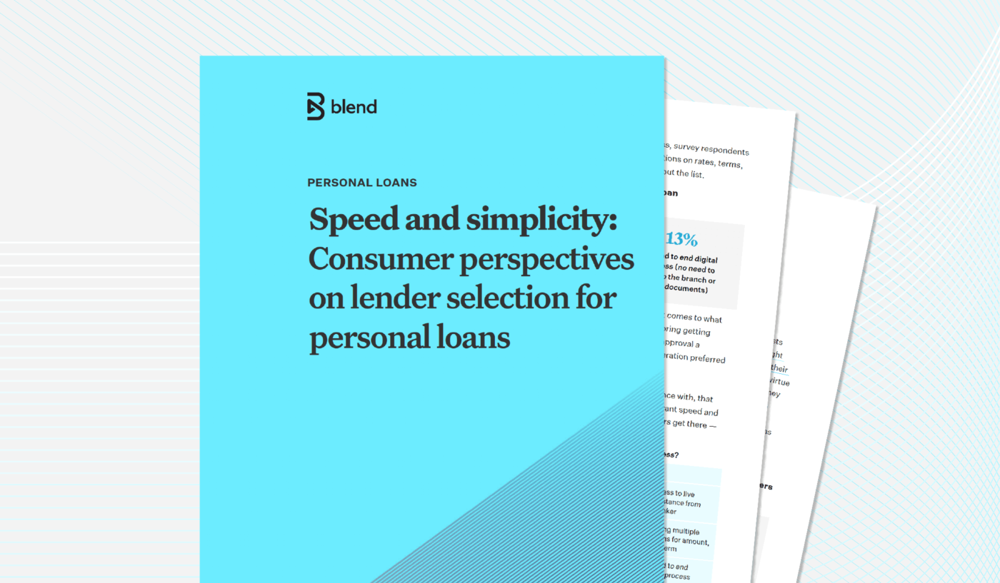 Preview of Consumer perspectives on lender selection for personal loans