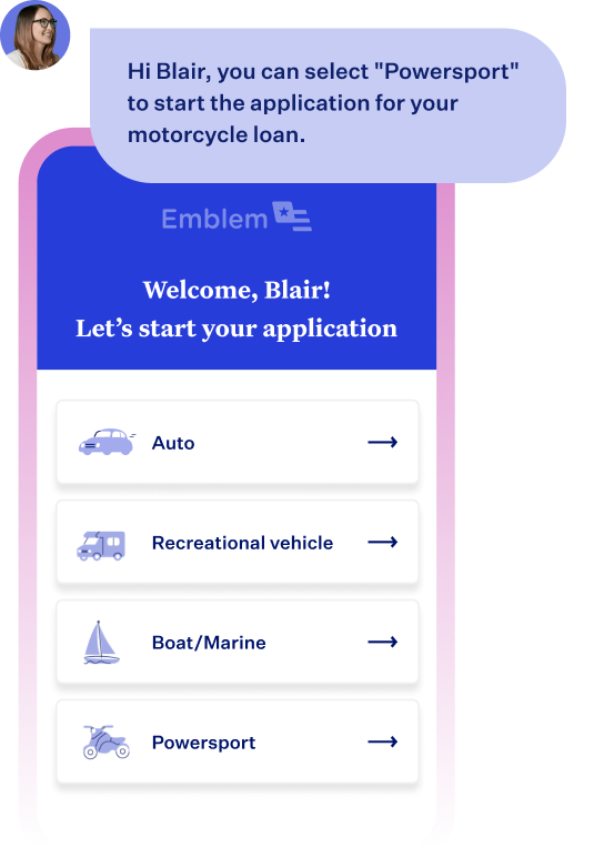 UI of the Blend Consumer Banking Suite