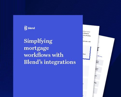 Preview of ebook Simplifying mortgage workflows with Blend’s integrations