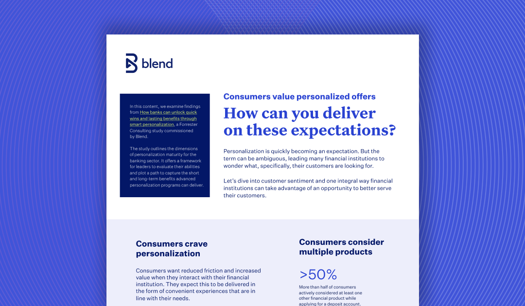 Preview of personalization cross-sell infographic on top of a blue backgorund