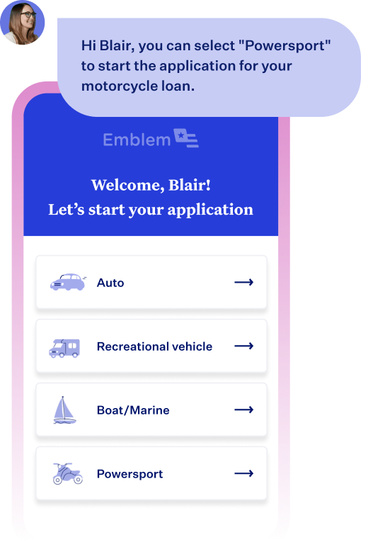 UI of the Blend Consumer Banking Suite