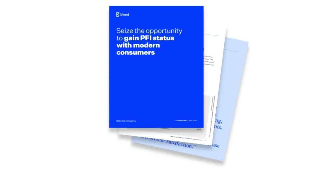White rectangular card featuring ebook preview of Seize the opportunity to gain PFI status with modern consumers