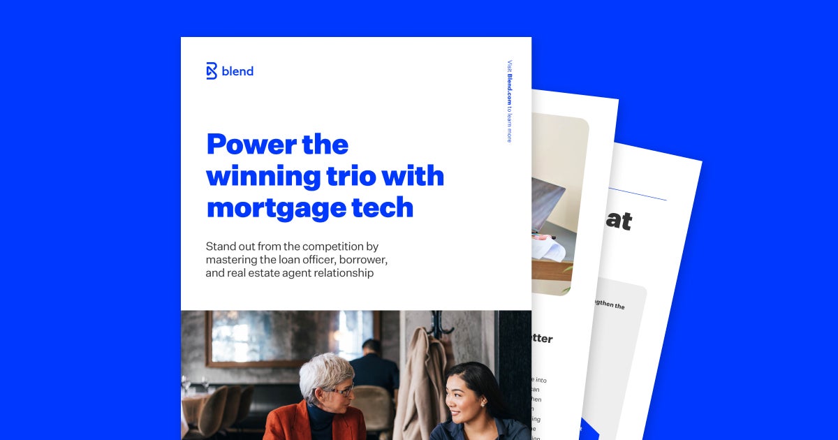 Power the winning trio with mortgage tech Mortgage ebook preview