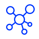 Primary blue data icon