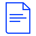 Primary blue insights documents icon