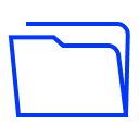 Primary blue folder icon