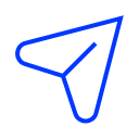 Primary blue send icon