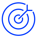 Primary blue target icon