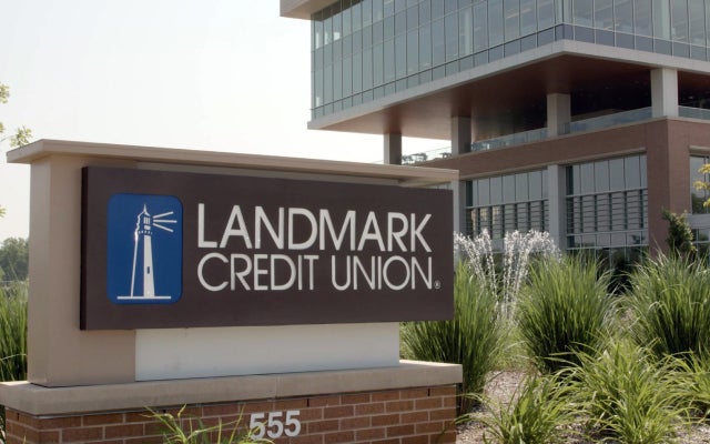 Landmark Credit Union sign