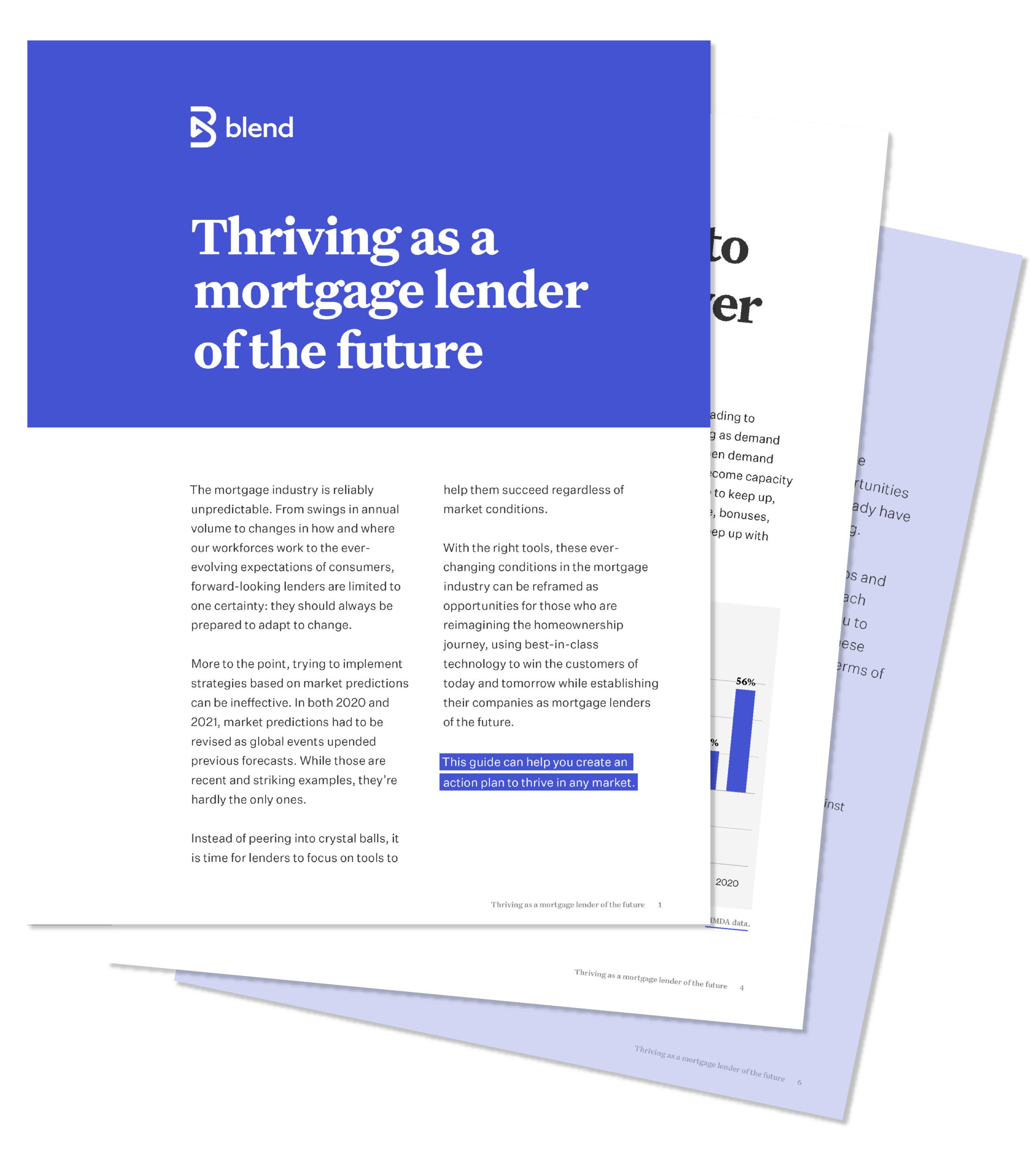 Fanned out image of Thriving as a mortgage lender of the future ebook