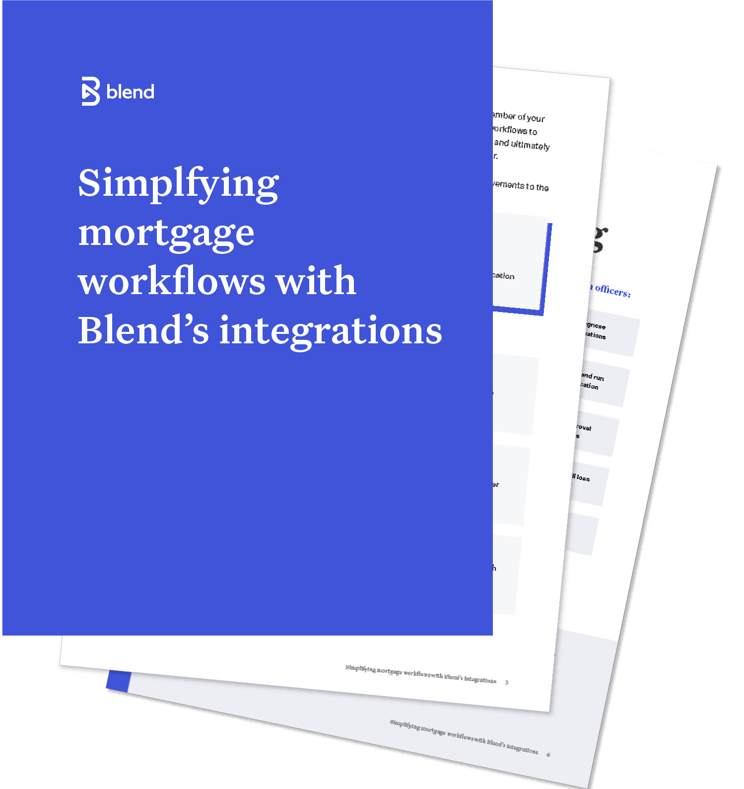 Preview of ebook Simplifying mortgage workflows with Blend’s integrations