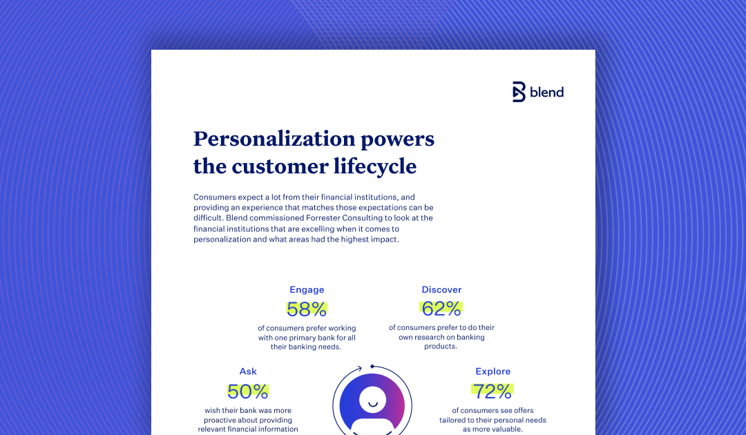 Preview of personalization powers the customer lifecycle infographic on top of blue background