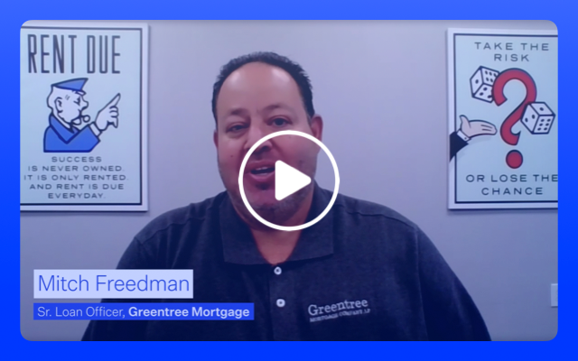 Video screengrab of MItch Freedman of Greentree Mortgage