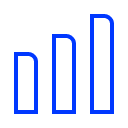 Graph icon blue