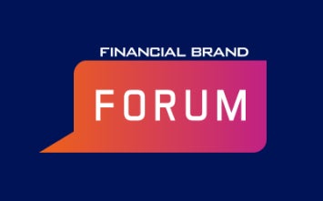 Blue graphic with gradient speech bubble reading, 