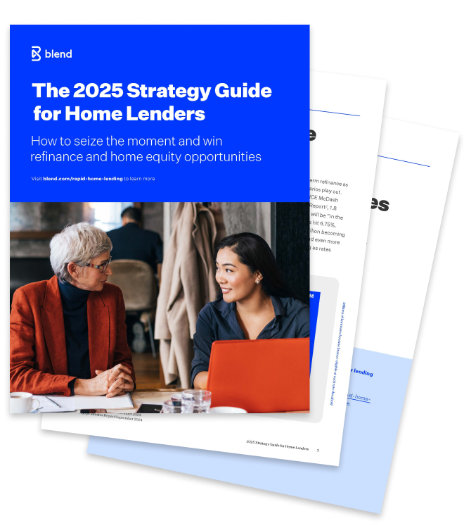 Fanned out image of The 2025 Strategy Guide for Home Lenders ebook