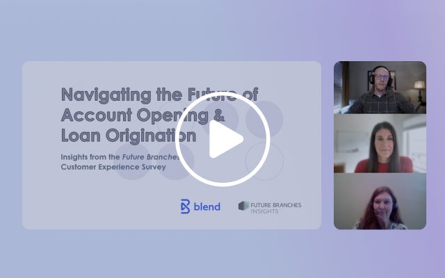 Screens from webinar with play button