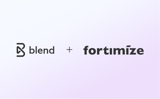 Blend and Fortimize logos.