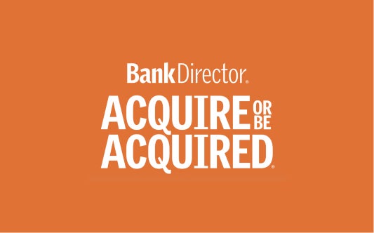 Orange graphic with the BankDirector logo reading, 