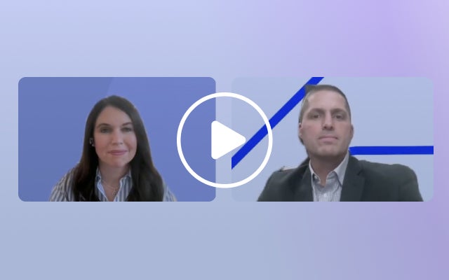 Screen shot of Sara Seguin from Alloy and John Jacobs from Blend during the Prevent Fraud, Accelerate Auto-Approvals webinar.