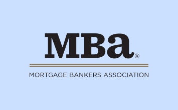 Dark MBA (Mortgage Bankers Association) logo on a light blue background.