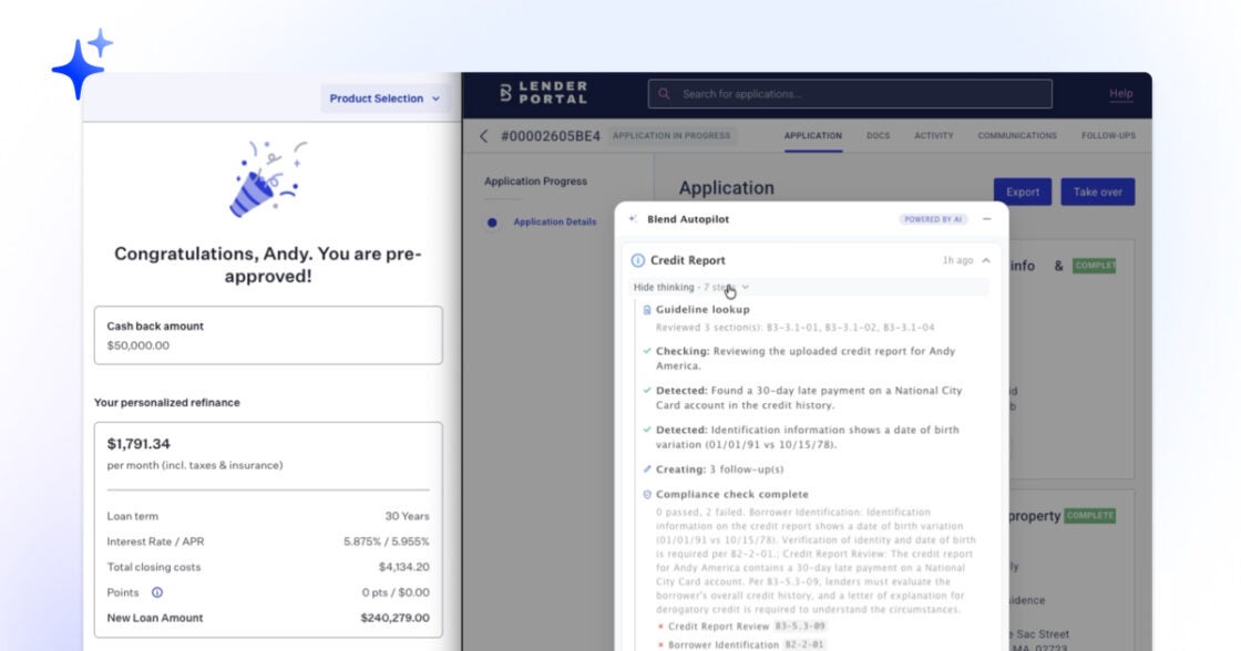 Screenshot showcasing Autopilot's AI integration with Rapid Home Refi.