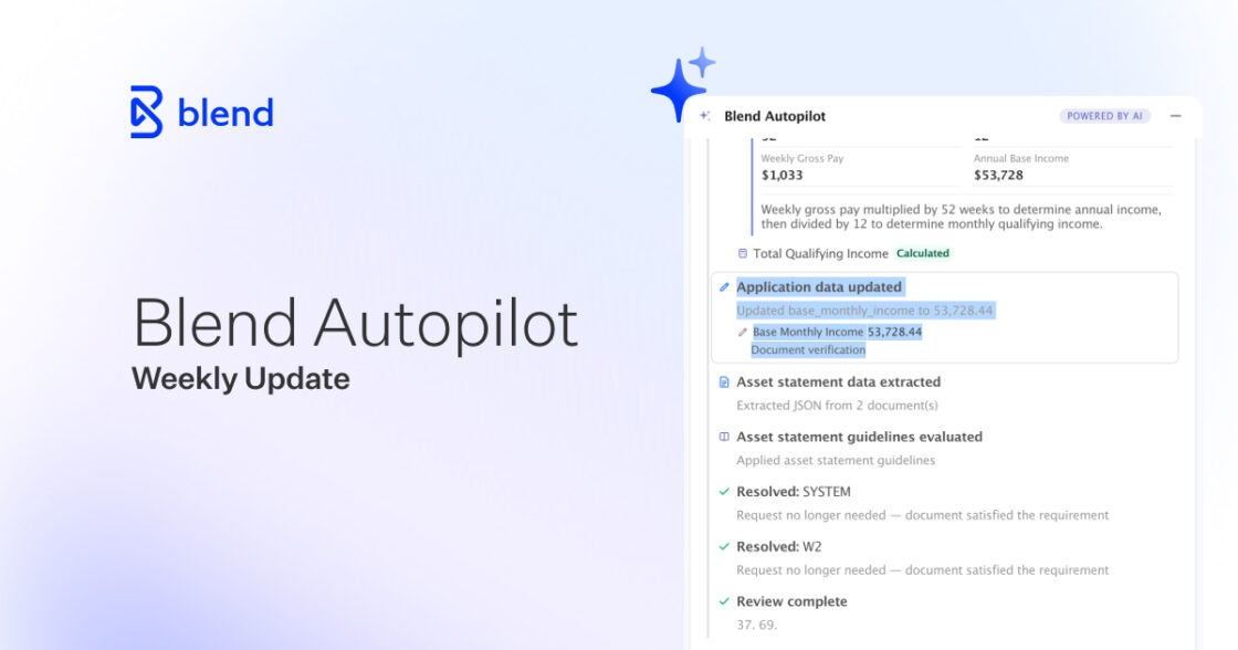 Blend Autopilot weekly update with an image of the updates screen.