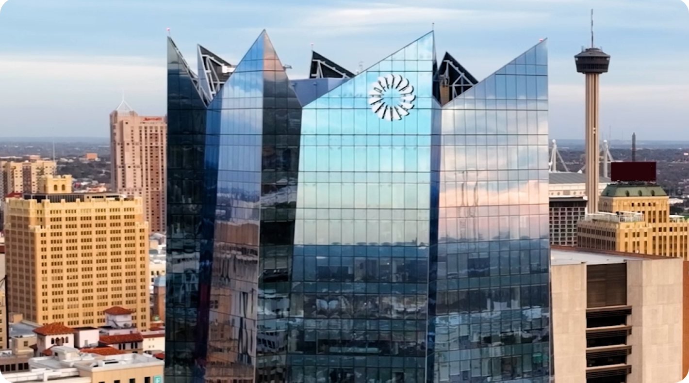 Frost Bank exterior shot.